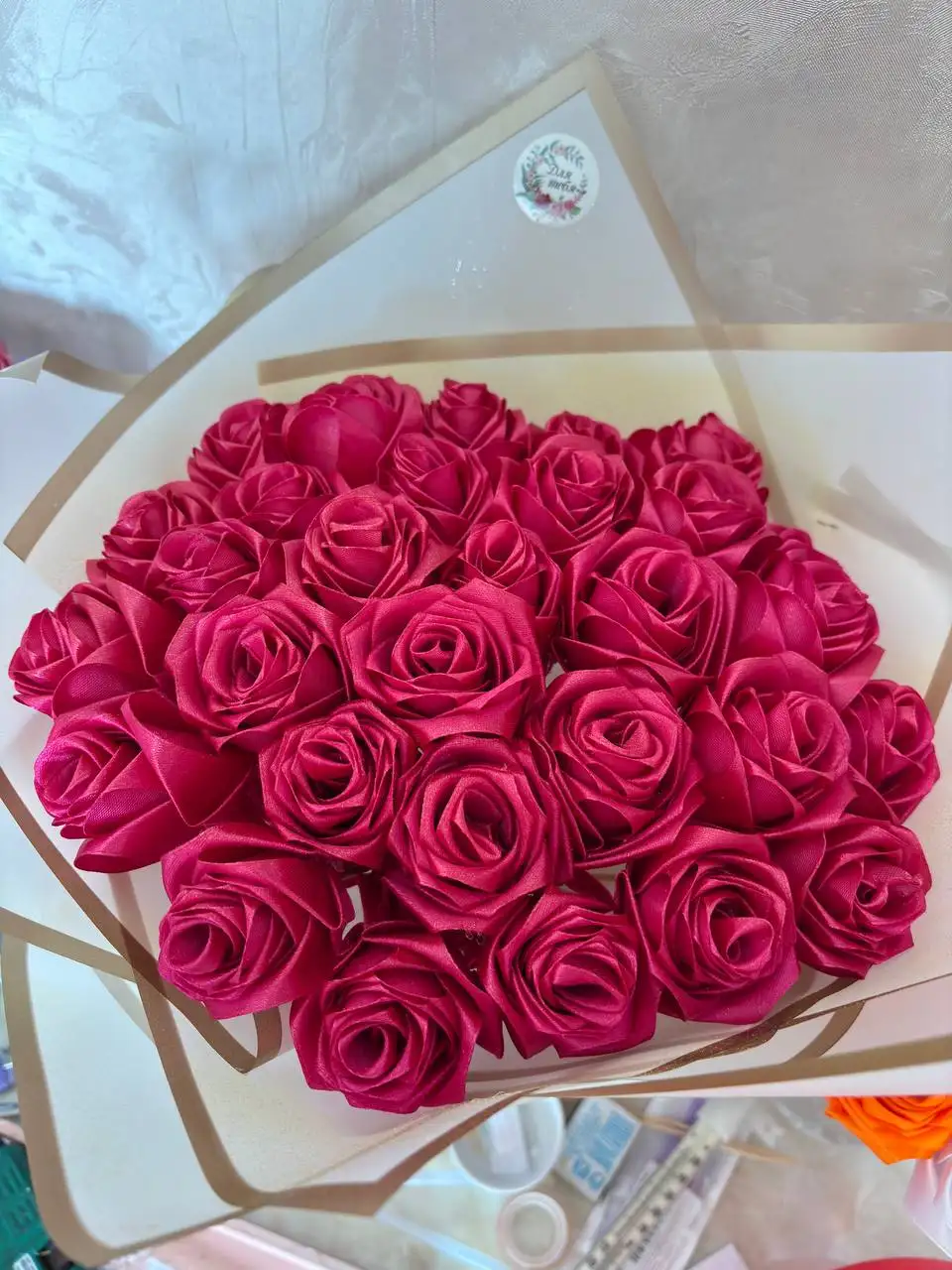 Букеты роз из атласных лент на заказ - Рукоделие (Хобби и отдых) в Ангарск