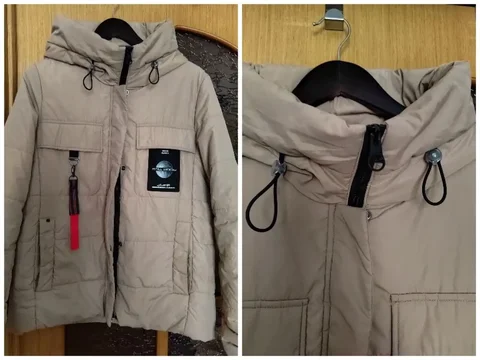 Куртка болоневая бежевая деми р-р 50-52 - частное объявление в Ангарск