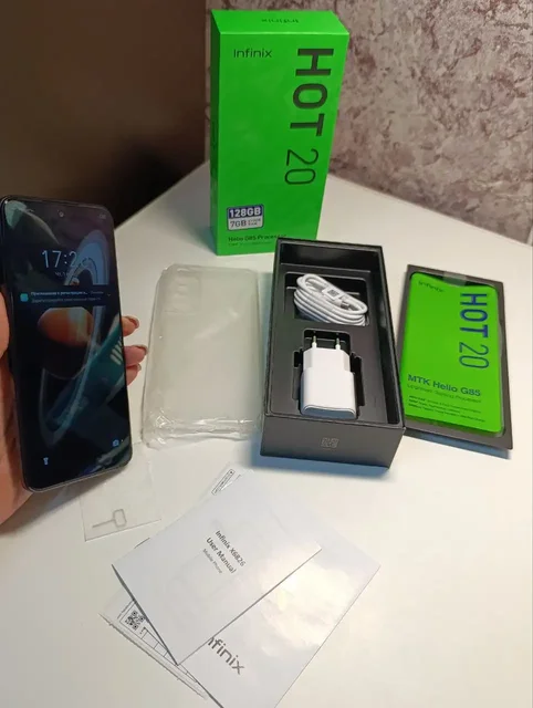 Продажа нового смартфона Infinix Hot 20 в синем цвете - Телефоны в Ангарск