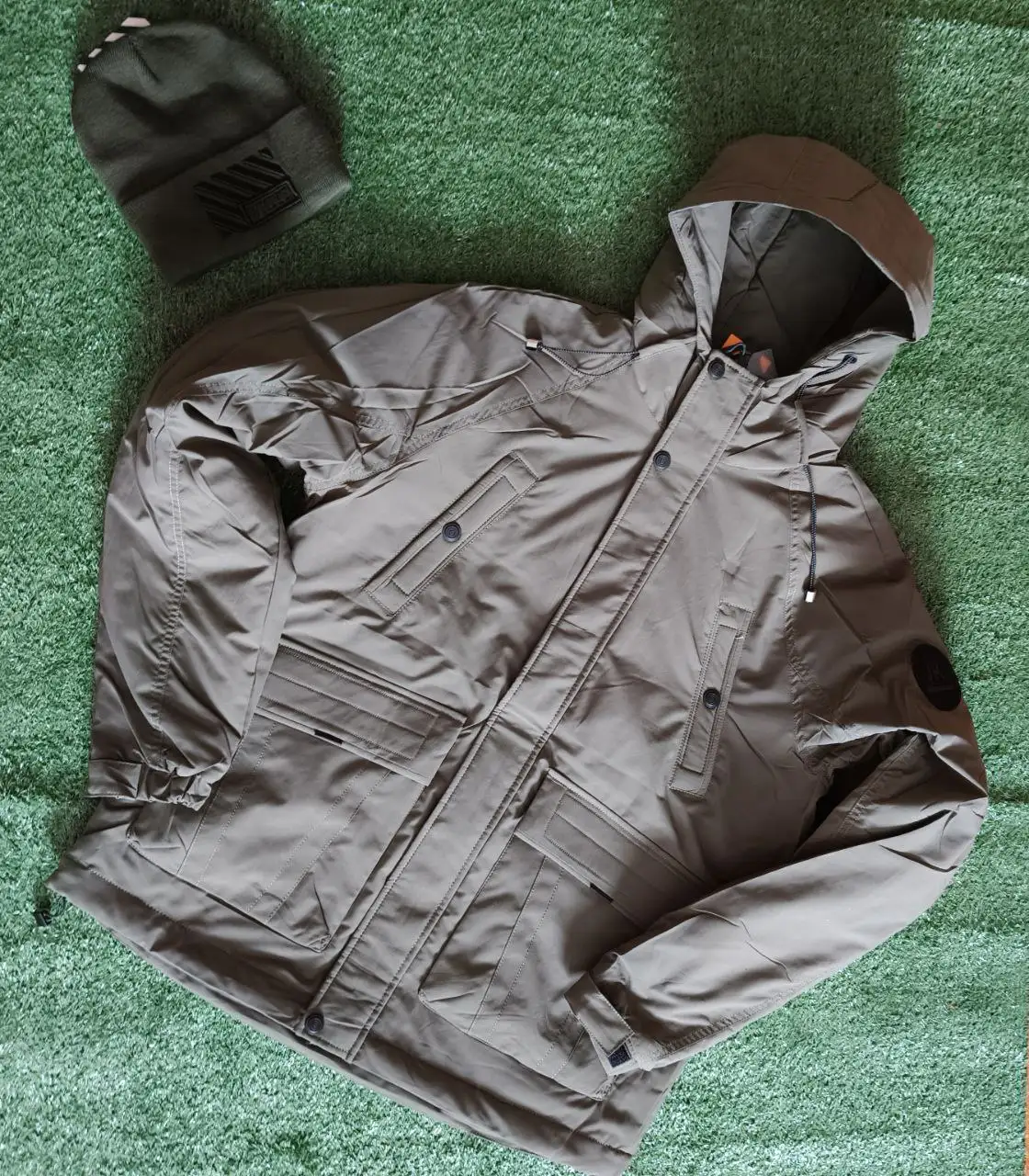 Мужская демисезонная куртка хаки - Мужская одежда (Одежда) в Ангарск