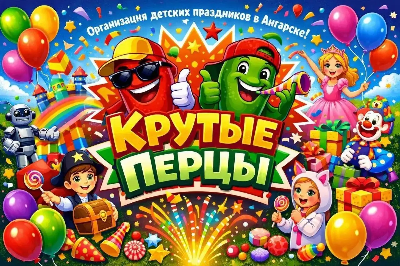 Студия детских праздников «Крутые Перцы» в Ангарске - Организация праздников (Услуги) в Ангарск