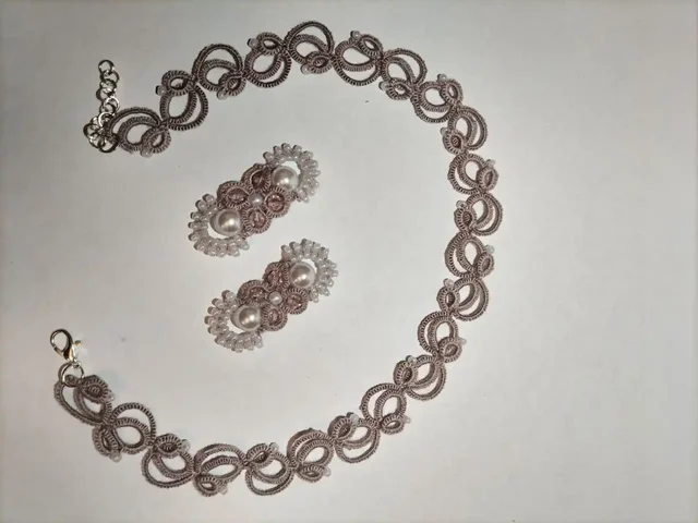 Комплект "жемчужина" сережки и чокер - Бижутерия в Саратов