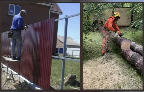 Услуги по установке заборов, ремонту полов, демонтажу и спиливанию деревьев - Ремонт и строительство в Саратов