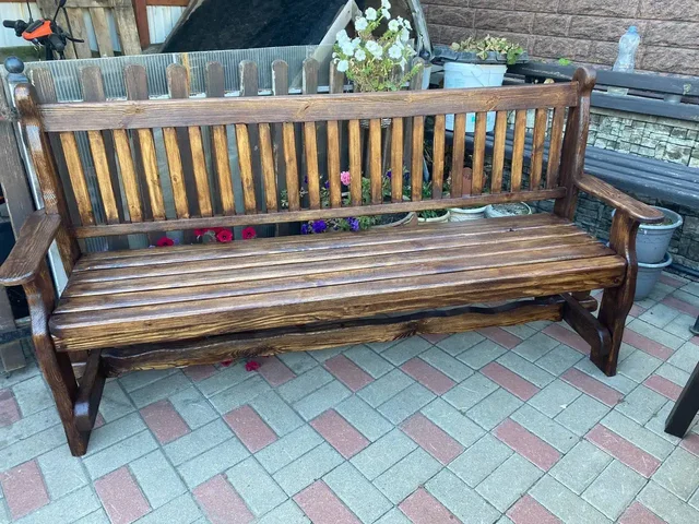 Лавочка и стол деревянные для беседок и бани - Мебель для сада в Белгород