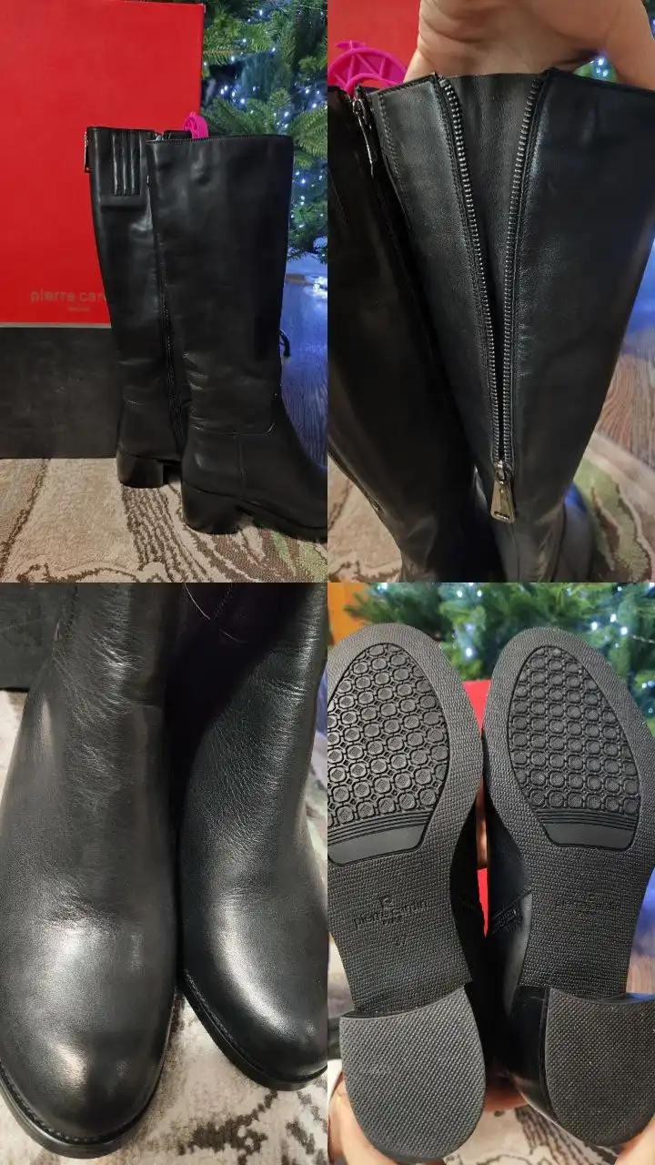 Сапоги женские осенние Pierre Cardin 37 размер кожаные