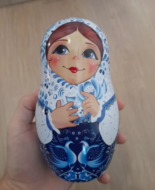 Декоративная гирлянда из джута в шкатулке матрёшке - Рукоделие/Подарки в Белгород