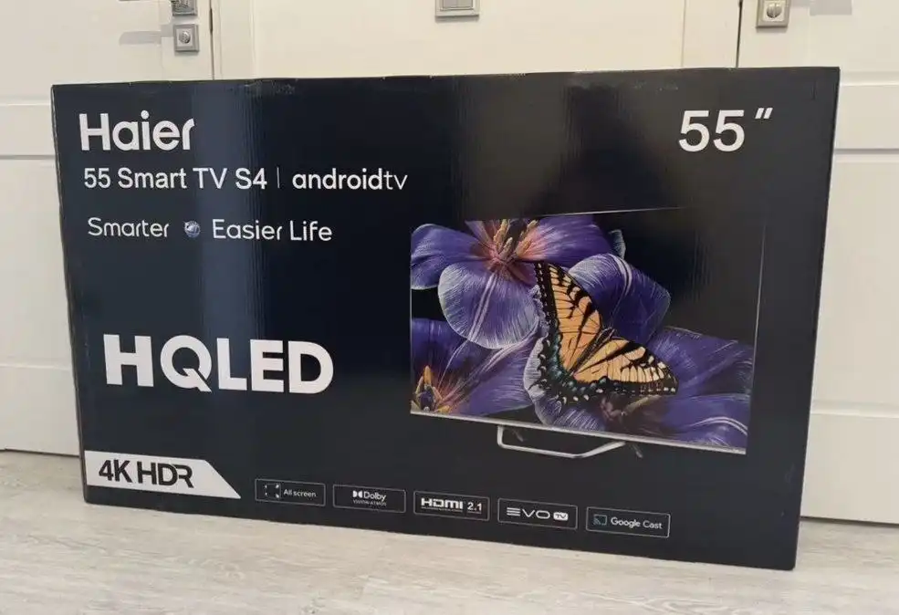 Продам новый телевизор Haier 55 Smart TV S4 серебристый - Телевизоры (Электроника) в Белгород