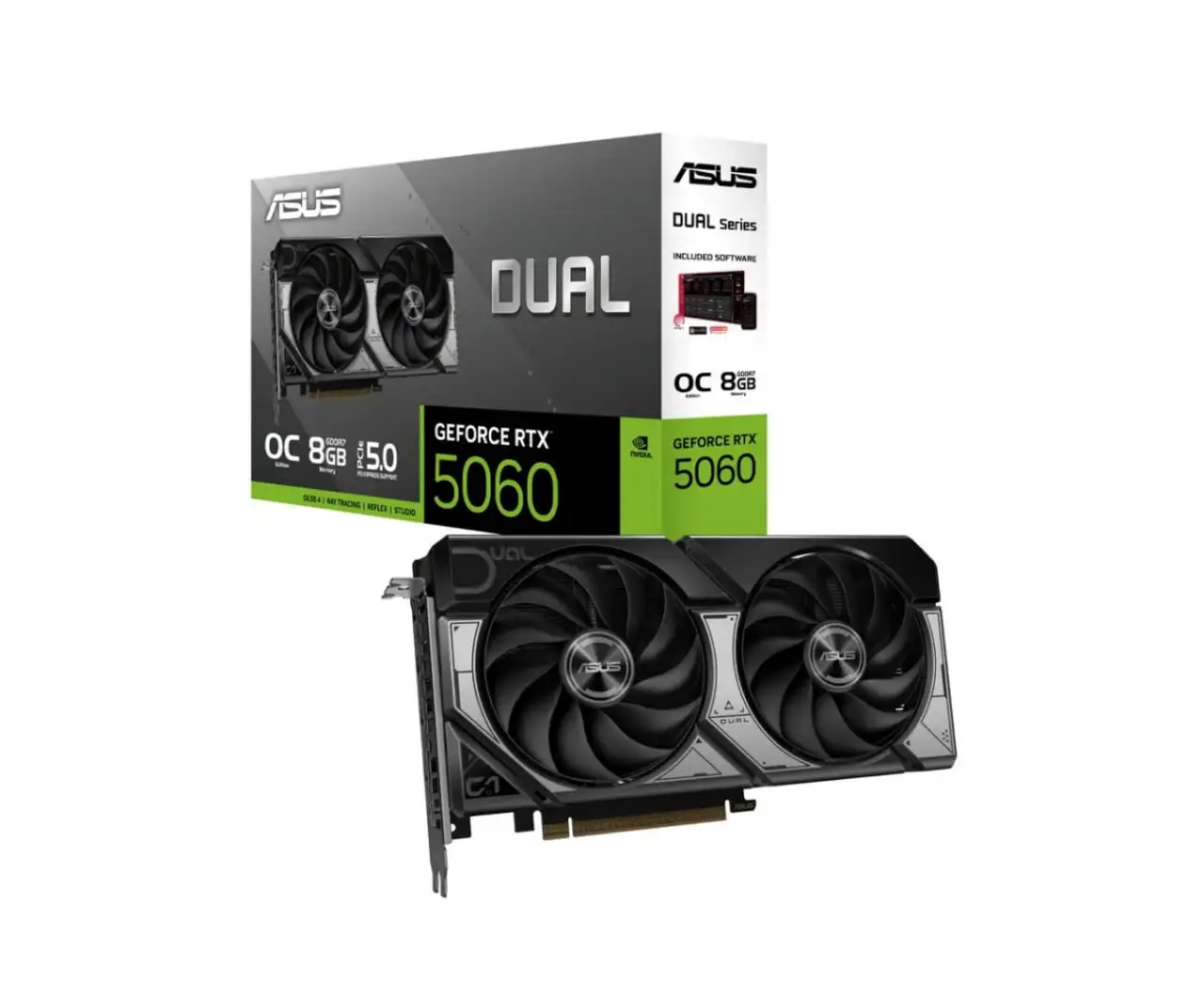 Видеокарта Asus RTX 5060 Dual OC 8GB - Компьютерные комплектующие (Электроника) в Белгород