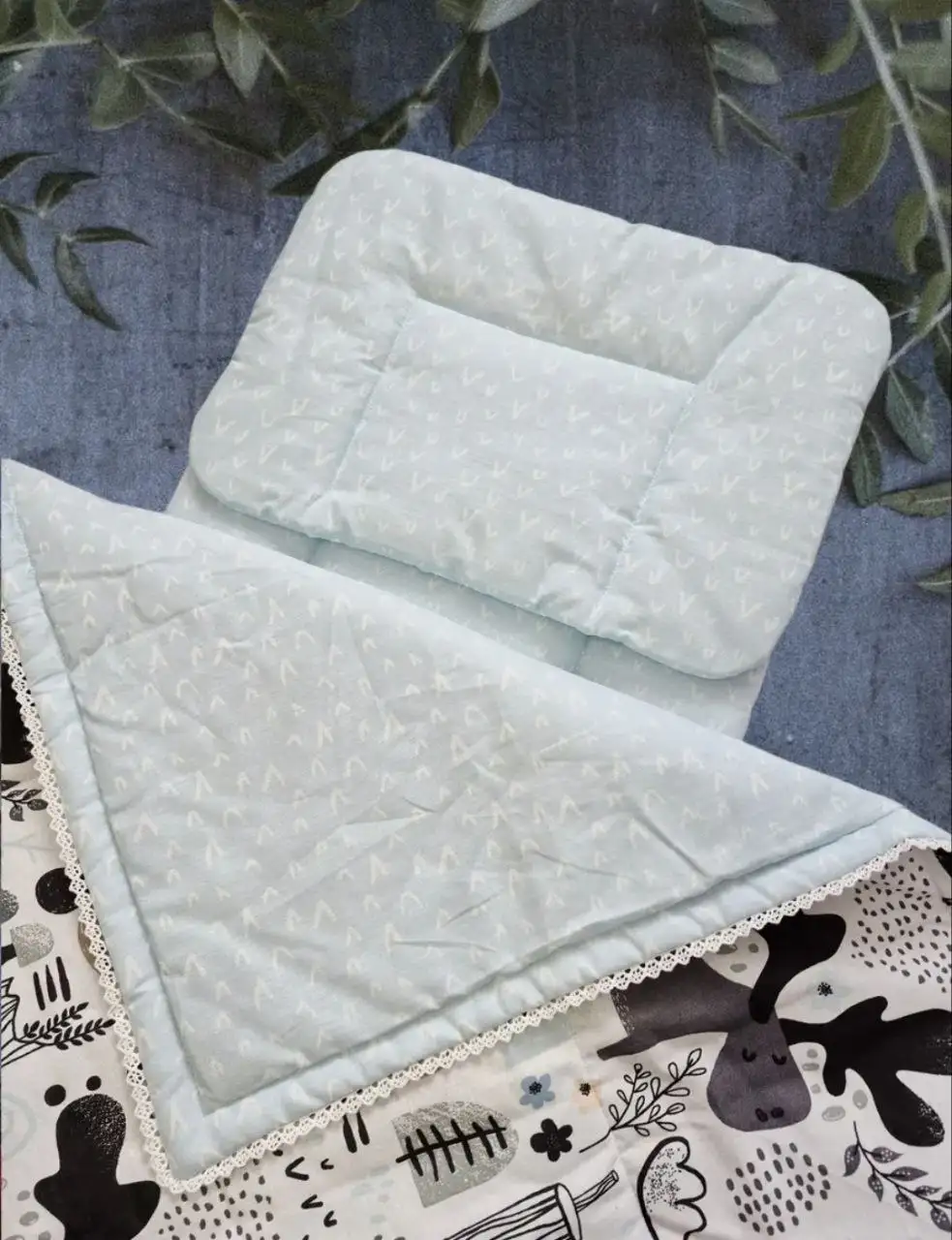 Комплект в коляску из натурального хлопка ручной работы - Одежда и аксессуары для новорожденных (Товары для детей) в Белгород