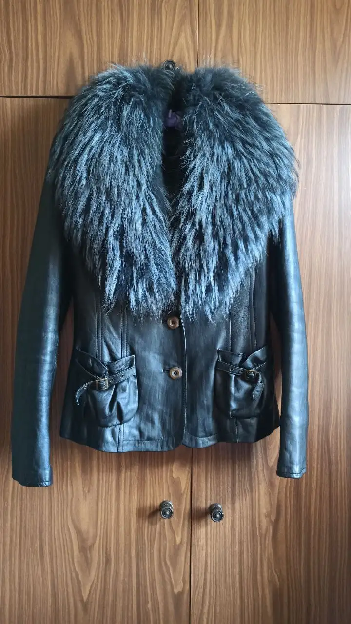 Стильная черная кожаная куртка 3 в 1 - Верхняя одежда (Одежда) в Белгород