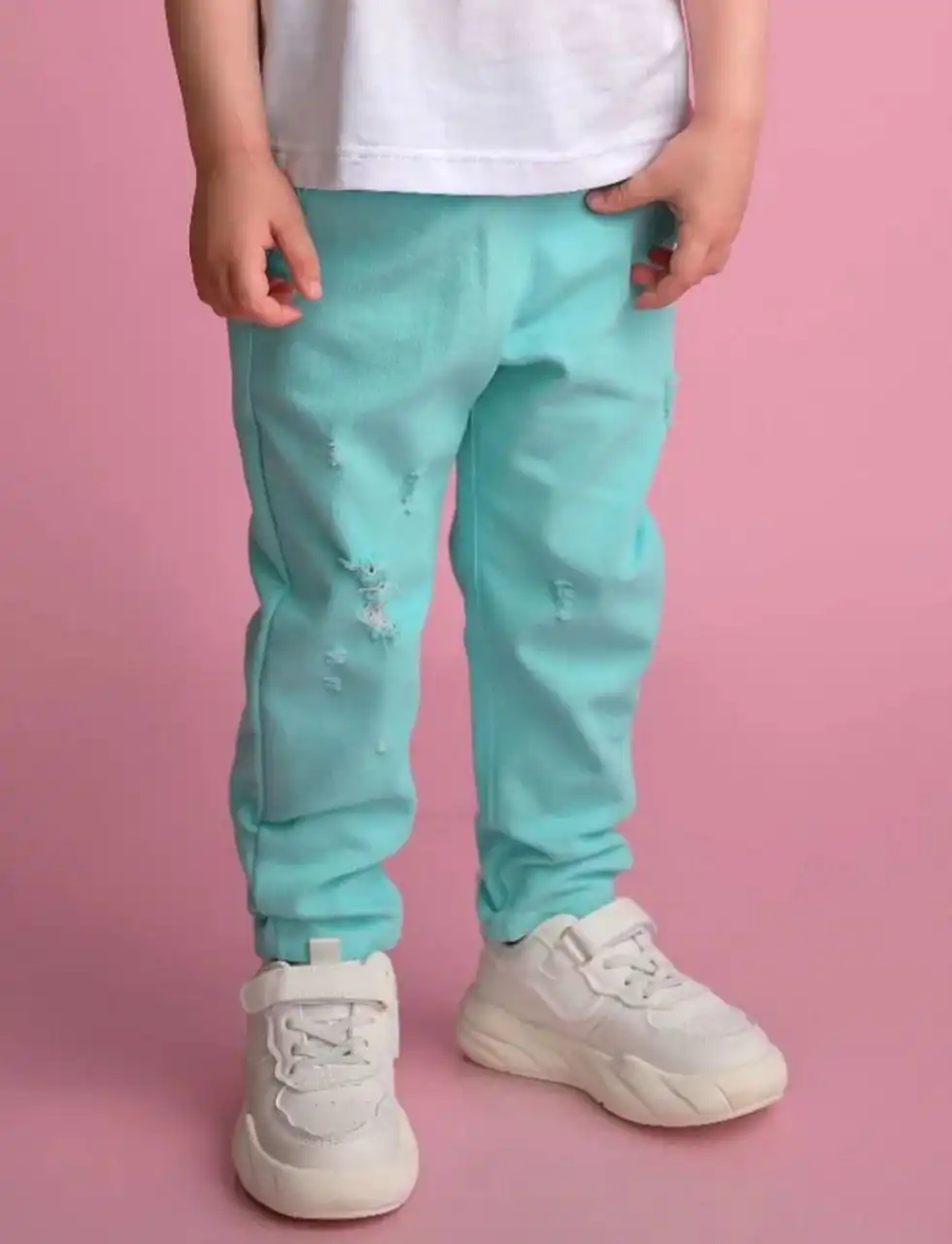 Брюки-бананы джинсовые МОМ 120 размер