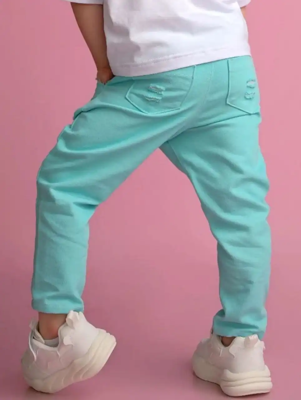 Брюки-бананы джинсовые МОМ 120 размер