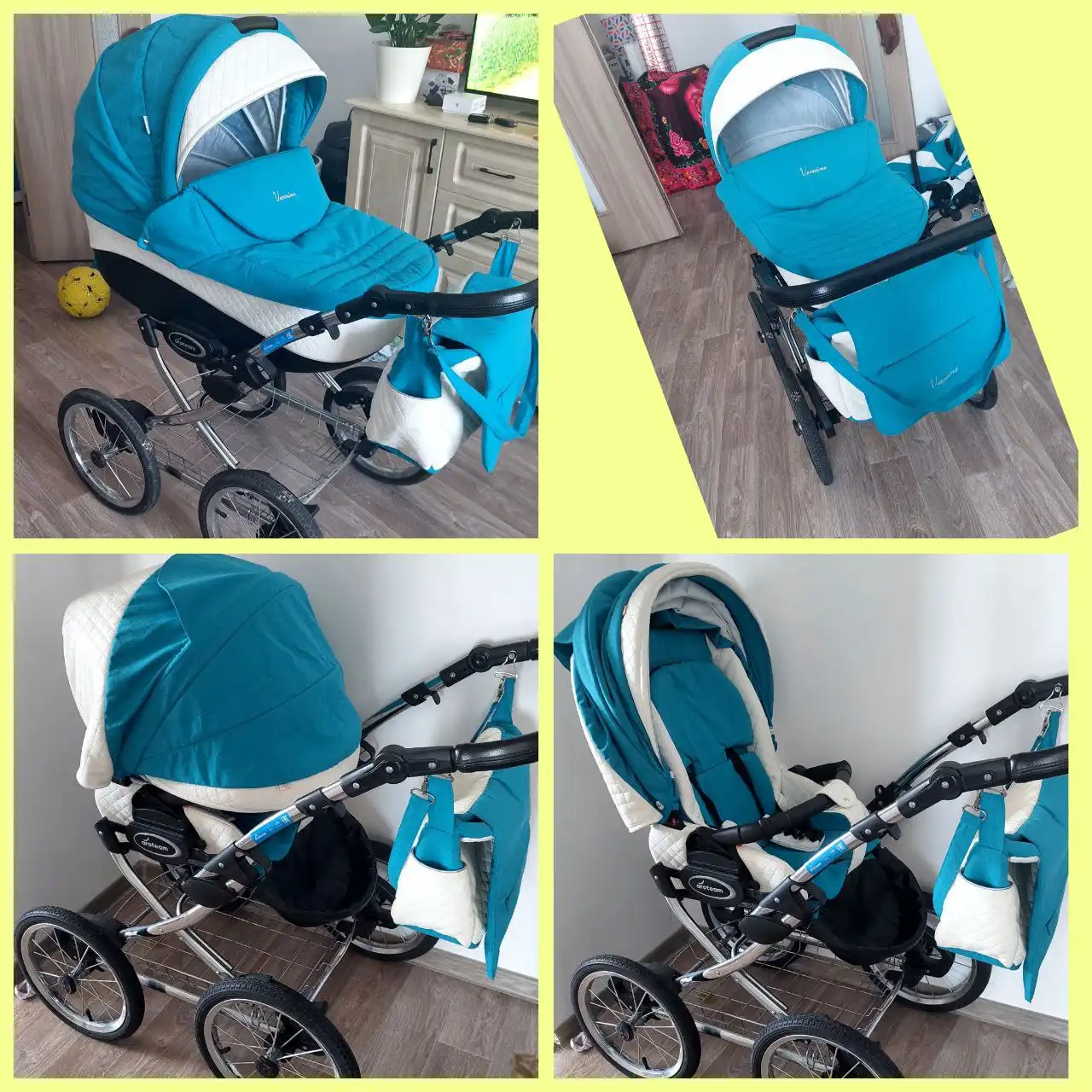 Продажа детской коляски с двумя блоками