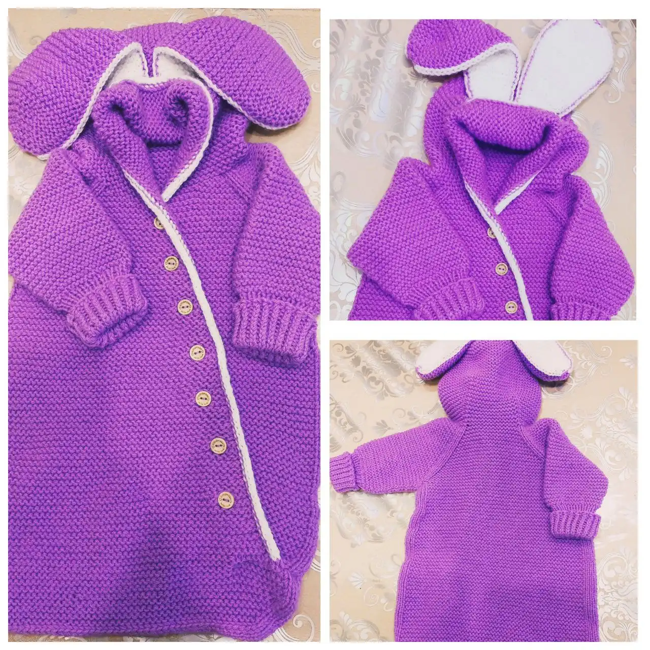 Детская вязаная одежда ручной работы из пряжи