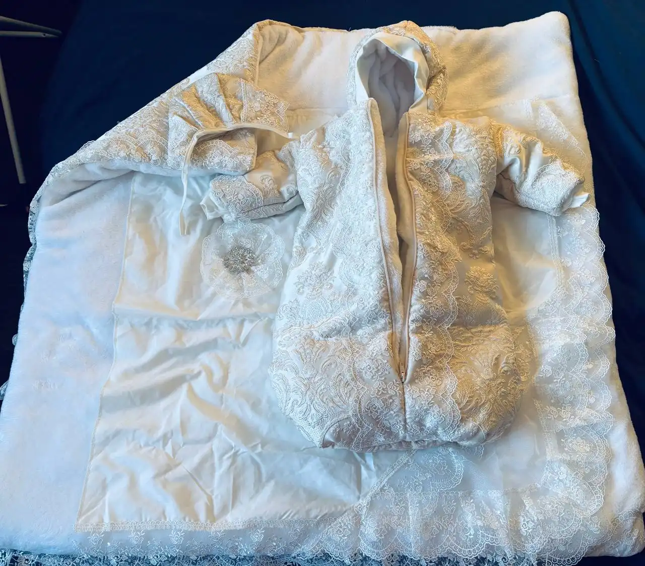 Конверт зимний для новорожденных