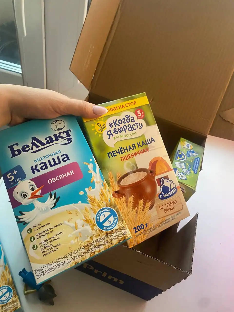 Каша Беллакт молочная овсяная и печеная пшеничная - Детское питание (Товары для детей) в Сургут