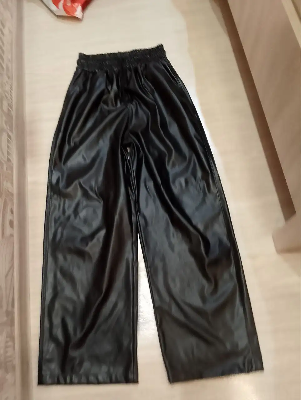 Брюки паллацо из искусственной кожи - Женская одежда (Одежда) в Сургут