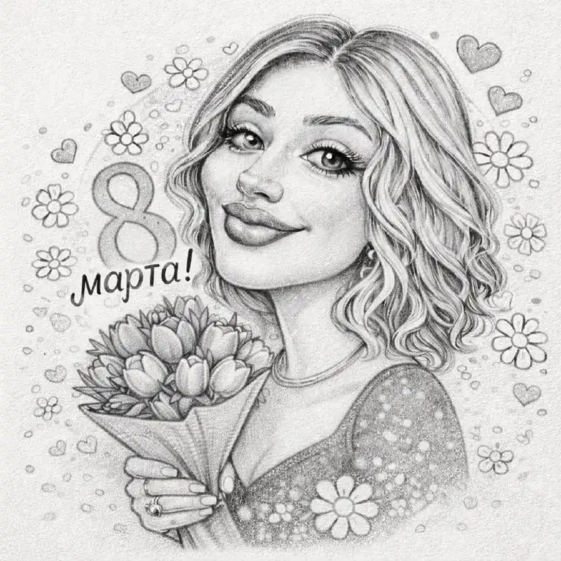 Рисунки в честь 8 марта - Рисование (Хобби и отдых) в Сургут