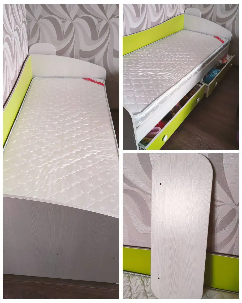Кровать детская с ящиками, матрас и бортик - Барахолка в Сургут