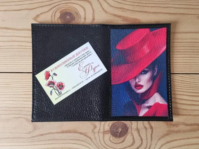 Обложка на паспорт ручной работы из натуральной кожи - Рукоделие в Чита