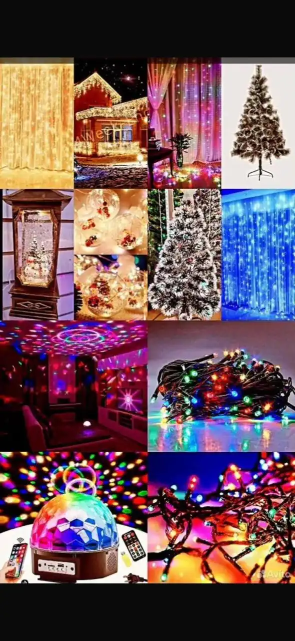 Гирлянды и ёлочки для подготовки к Новому году