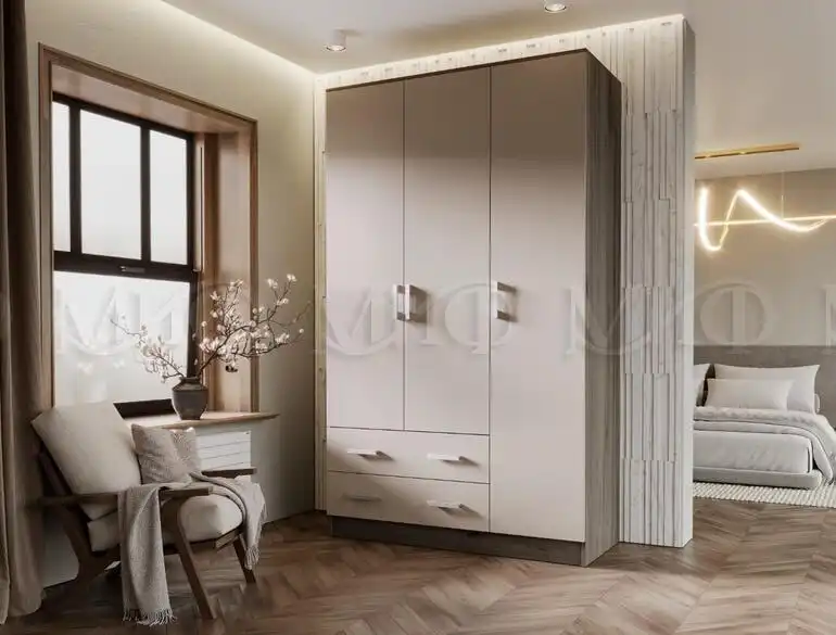 Шкаф 3-х створчатый Дуб крафт серый/Кашемир - Мебель (Для дома и дачи) в Ульяновск