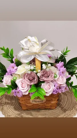 Букет из мыльных цветов в плетёной корзине - Хобби и отдых в Ульяновск