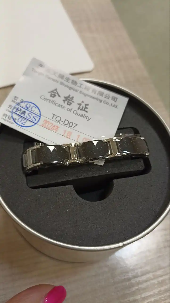 Браслет био магнитный титановый новый