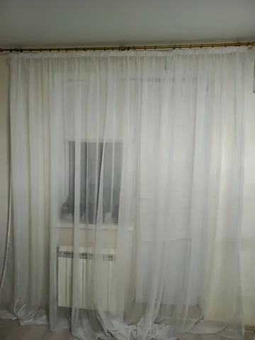 Белый тюль вуаль б/у идеальное состояние - Растения в Самара