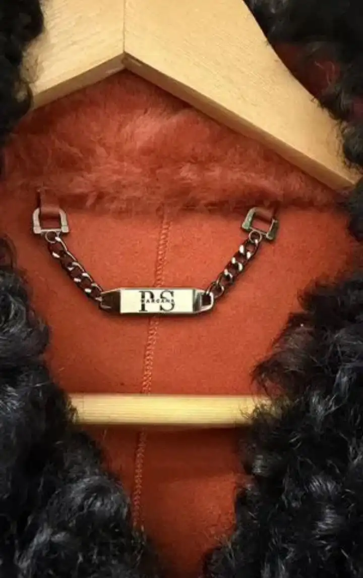 Дизайнерская дубленка из натуральной овчины