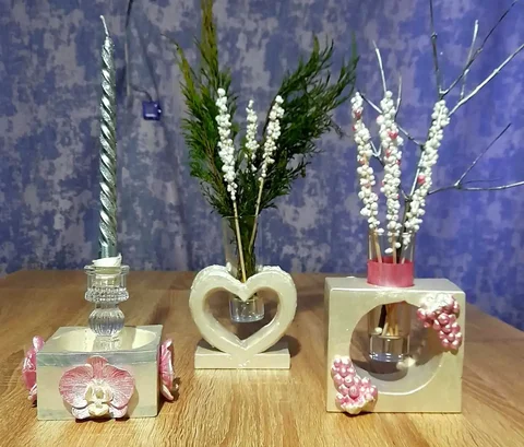 Подсвечники из гипса ручной работы - Хобби и отдых в Самара