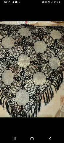 Ажурная шаль ручной работы из хлопка - Хобби и отдых в Самара