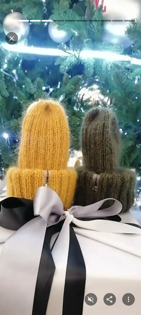 Мохеровые шапочки на заказ