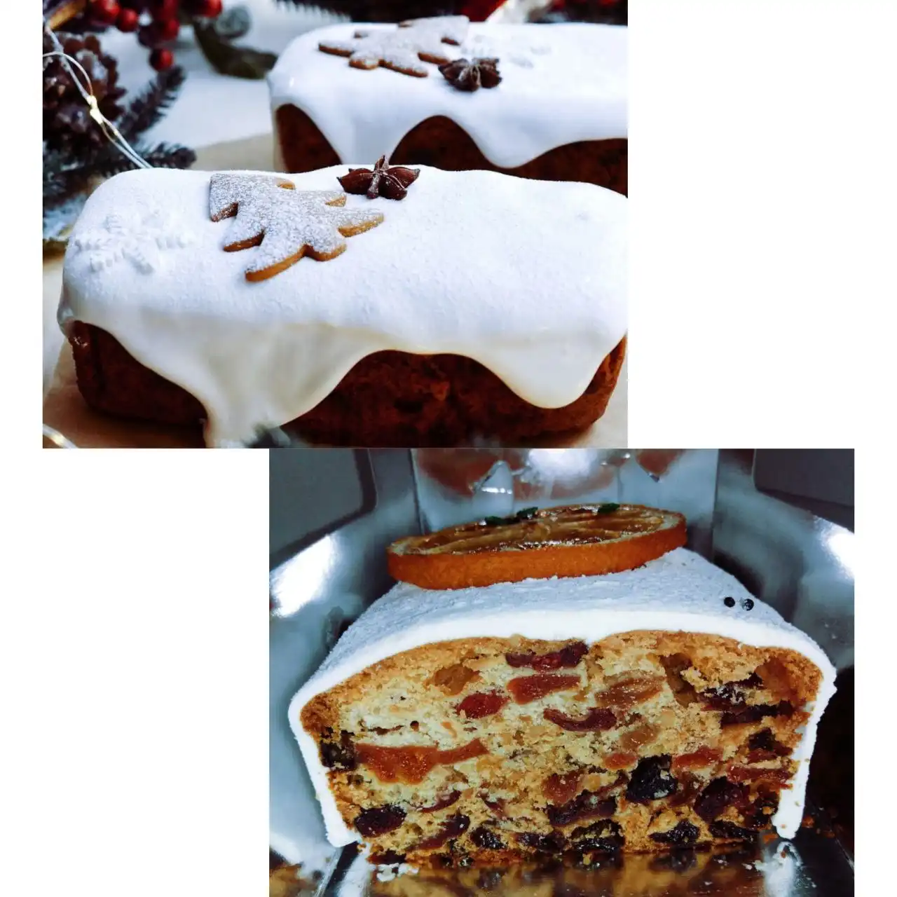 Английский рождественский кекс с ромом и маршмэллоу