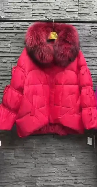 Стильная куртка-пуховик с бантиками и капюшоном - Одежда в Самара