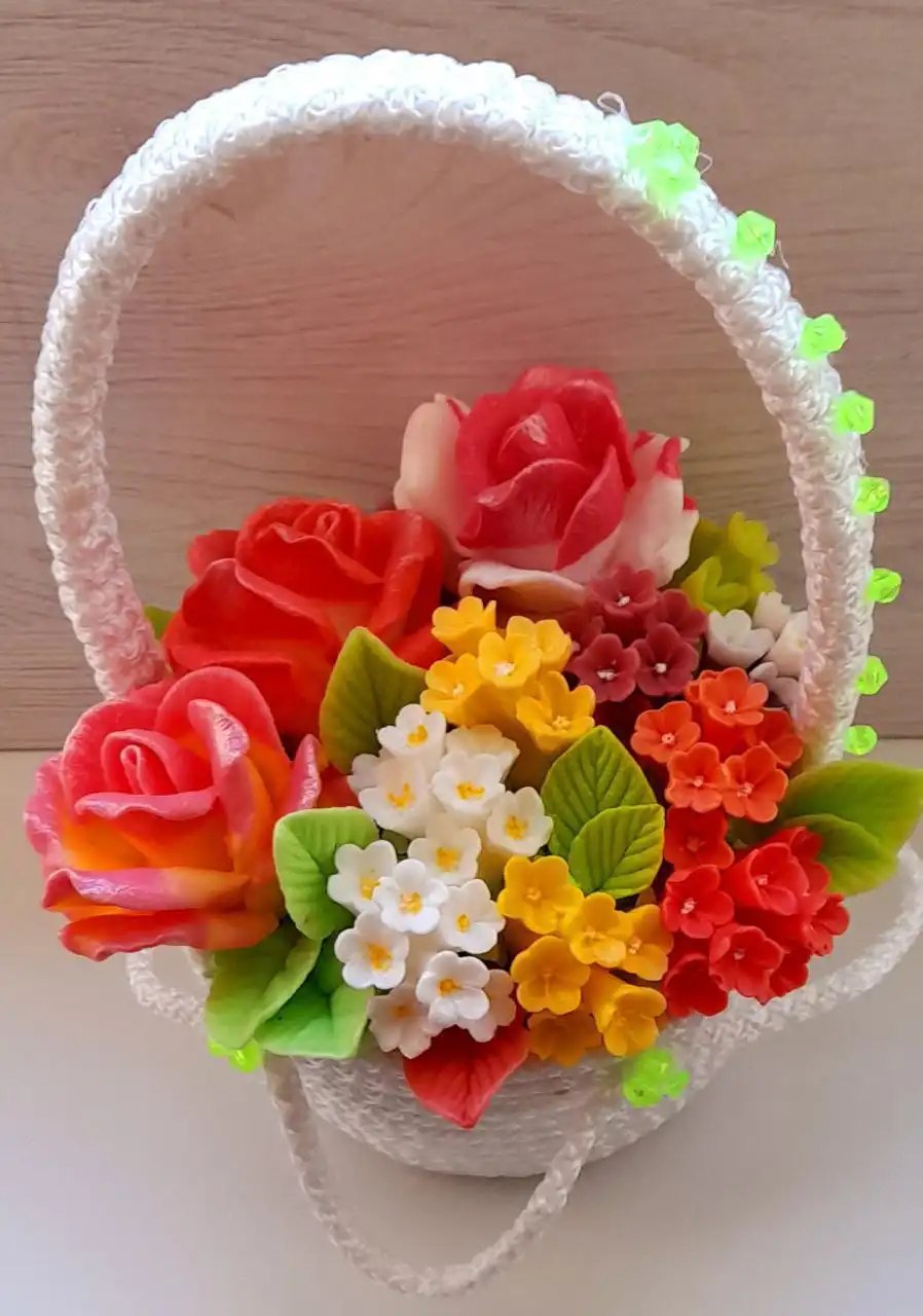 Букетики из ароматного мыла ручной работы в корзиночках - Рукоделие (Хобби и отдых) в Самара