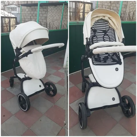 Коляска 2 в 1 из экокожи в хорошем состоянии - Одежда для детей в Самара