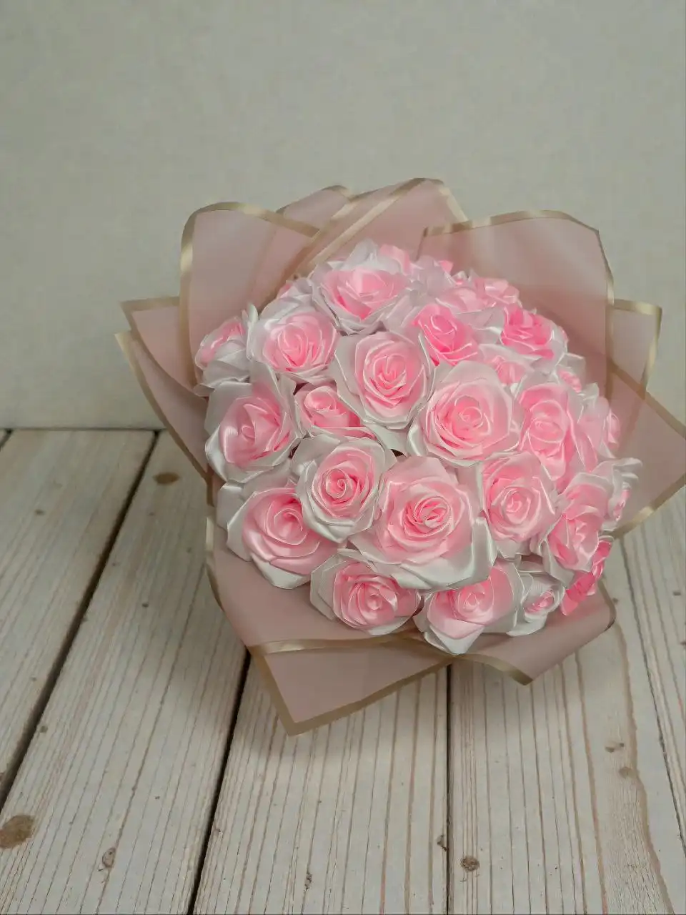 Букет из 31 розы из атласной ленты - Рукоделие (Хобби и отдых) в Самара