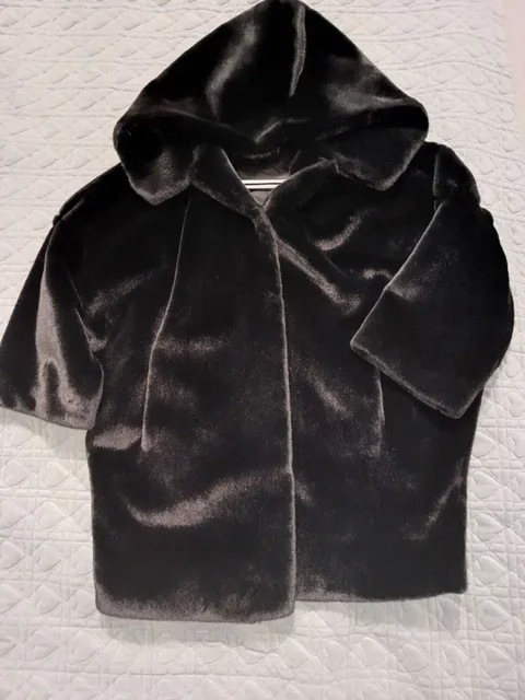 Шуба экомех черная XXL - Костюмы в Самара