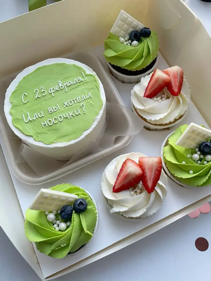 Закусочные и сладкие капкейки, торты к 23 февраля - Кулинария (Услуги) в Самара