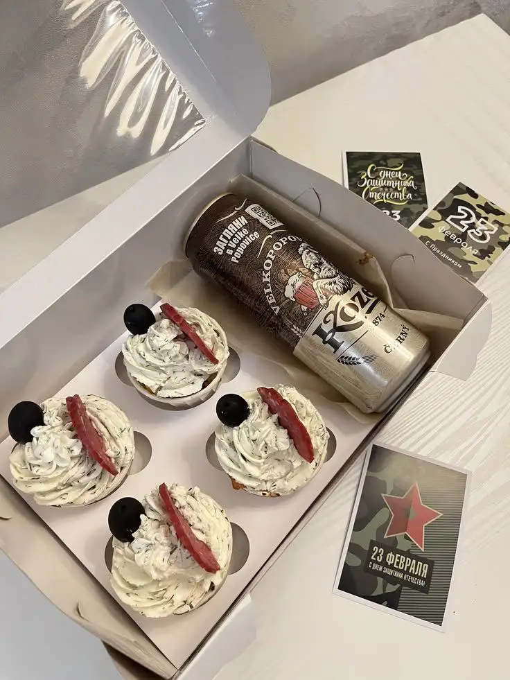 Закусочные и сладкие капкейки, торты к 23 февраля - Кулинария (Услуги) в Самара