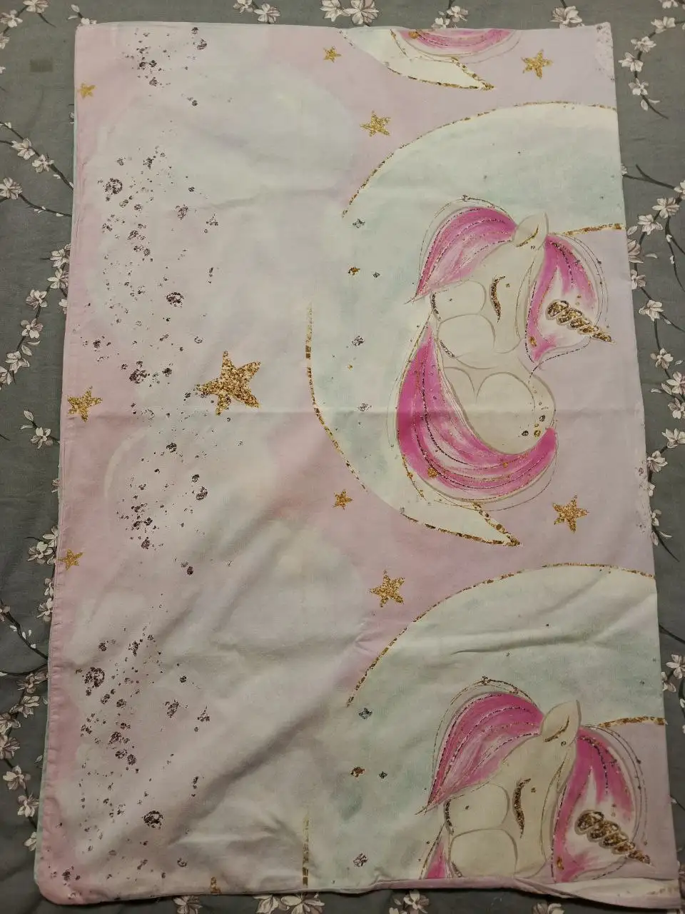 Пододеяльник с рисунком единорожки для детской кроватки - Текстиль (Для дома и дачи) в Самара