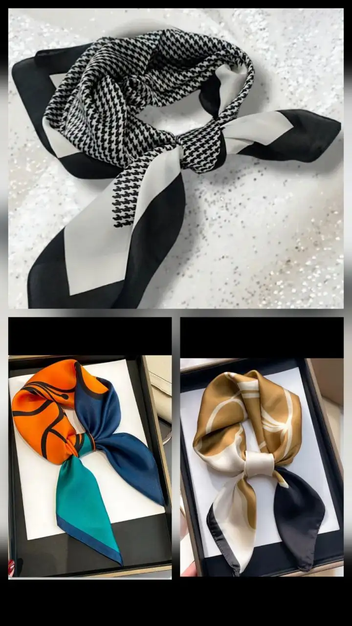 Универсальный женский платок из искусственного шёлка - Аксессуары (Одежда) в Самара