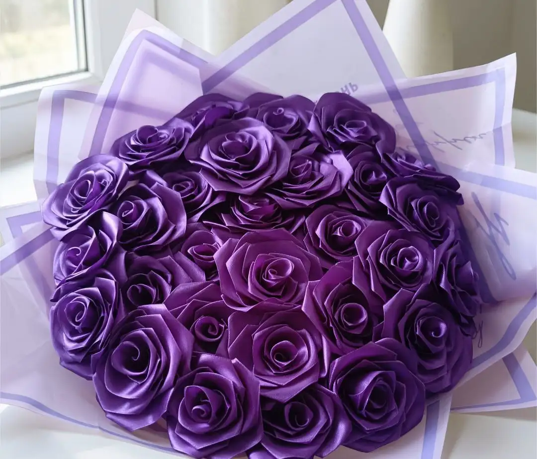 Букет из 29 роз с атласной лентой - Цветы (Хобби и отдых) в Самара