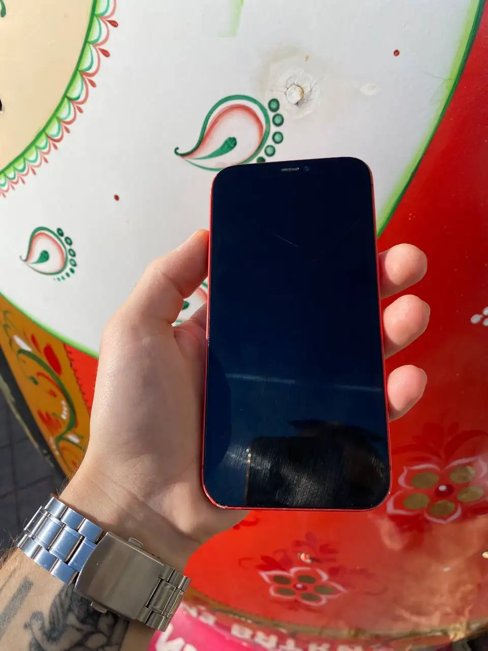 Айфон 12 64 ГБ с трещиной экрана и замененными деталями - Смартфоны (Электроника) в Самара