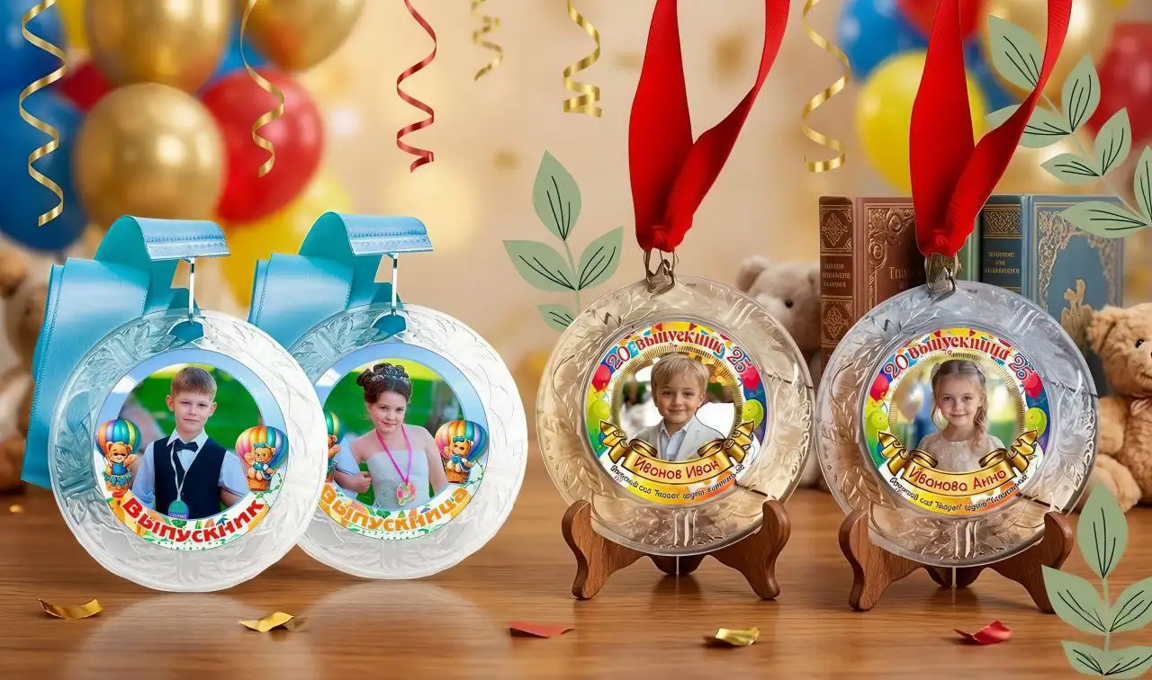 Медали на выпускные и печать фото 10×15 - Полиграфические услуги (Услуги) в Самара