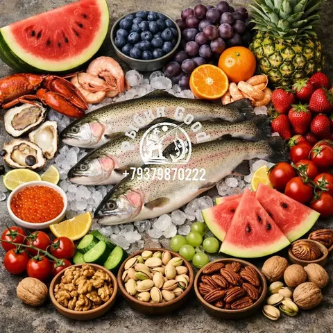 Продажа охлажденной форели и фруктов с орехами - Средства защиты в Самара