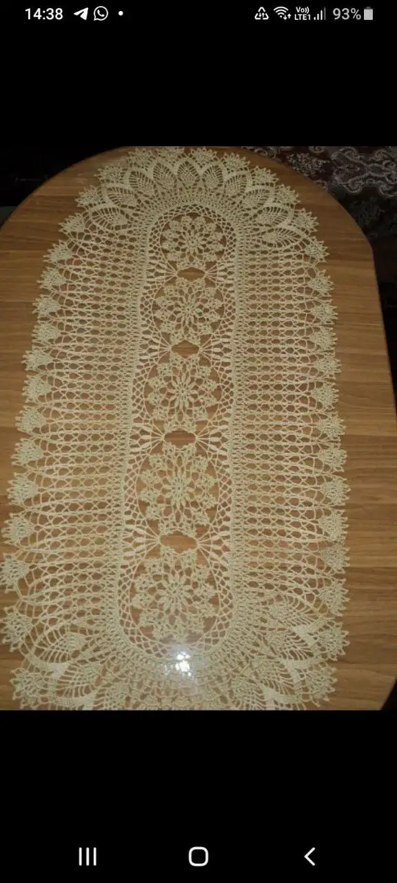 Ажурная дорожка ручной работы на комод или стол - Рукоделие (Хобби и отдых) в Самара