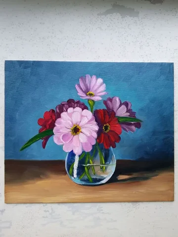 Картина маслом Герберы 25×30 см - Творчество и рукоделие в Самара