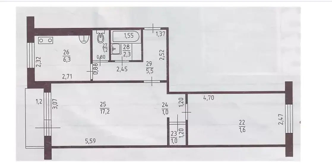 2-комнатная квартира в Тольятти, Автозаводский район - Недвижимость в Тольятти